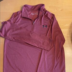 Under Armour Men's Burgundy Zip-Up Sweater